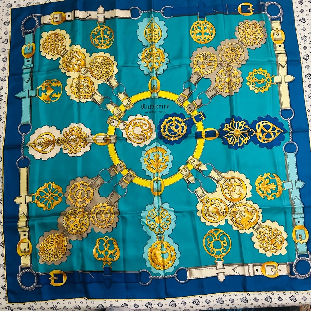 SOLDDDDDD!!!! Hermes Cuivreries F. De La Perriere silk 90' Silk